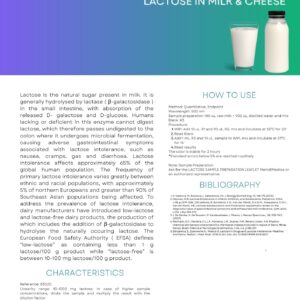 Lactose in Milk & Cheese